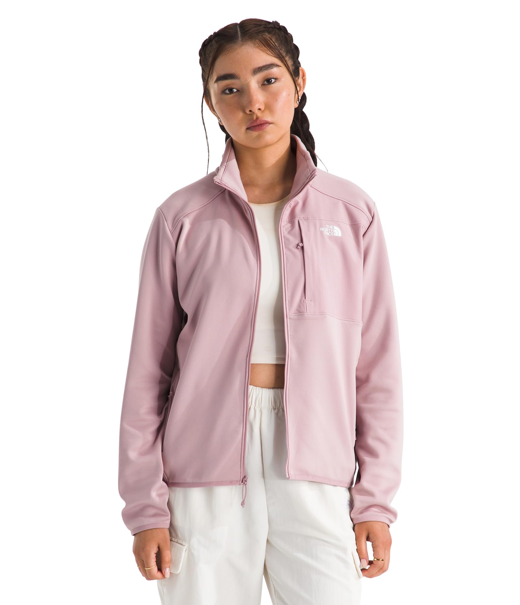 THE NORTH FACE Women's TNF Performance Fleece Full Zip Jacket | Lightweight Pullover With Zip Pockets