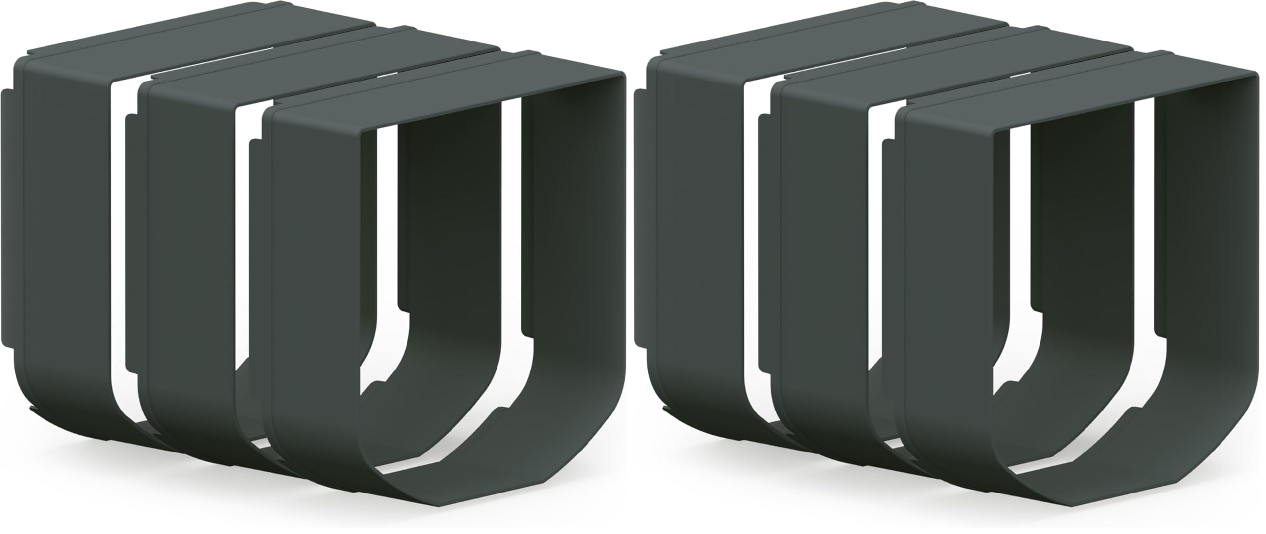Sure Petcare SureFlap Tunnel Extender, kompatibel mit SureFlap Microchip Katzenklappe & Katzenklappe Connect, Wandinstallationszubehör, Grau (3 Stück) (Packung mit 2)