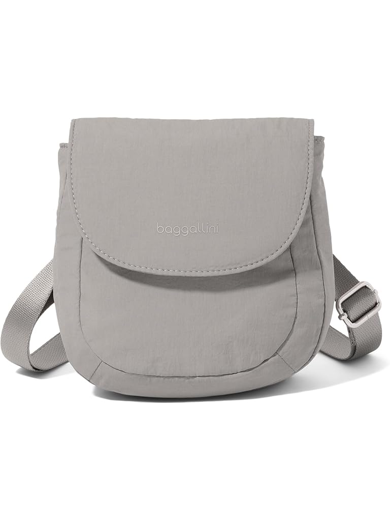 Gray Baggallini Swift Flap Mini Crossbody