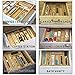 Bamboo Silverware Organizer has Double-Strength Dividers and Extra-Deep Compartments. Furniture-Grade Organic Bamboo (No MDF) Flatware Organizer. Kitchen Utensil Drawer Organizer in Beautiful Gift Box