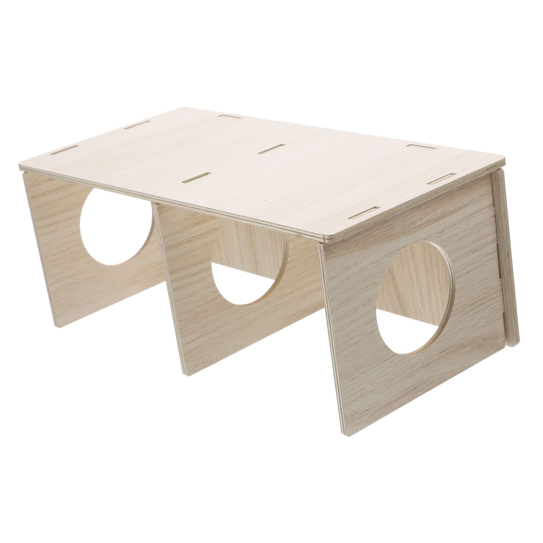 HAPINARY Hamster Wood Hideout Log Cabin Toy for Guinea Pig and Rat