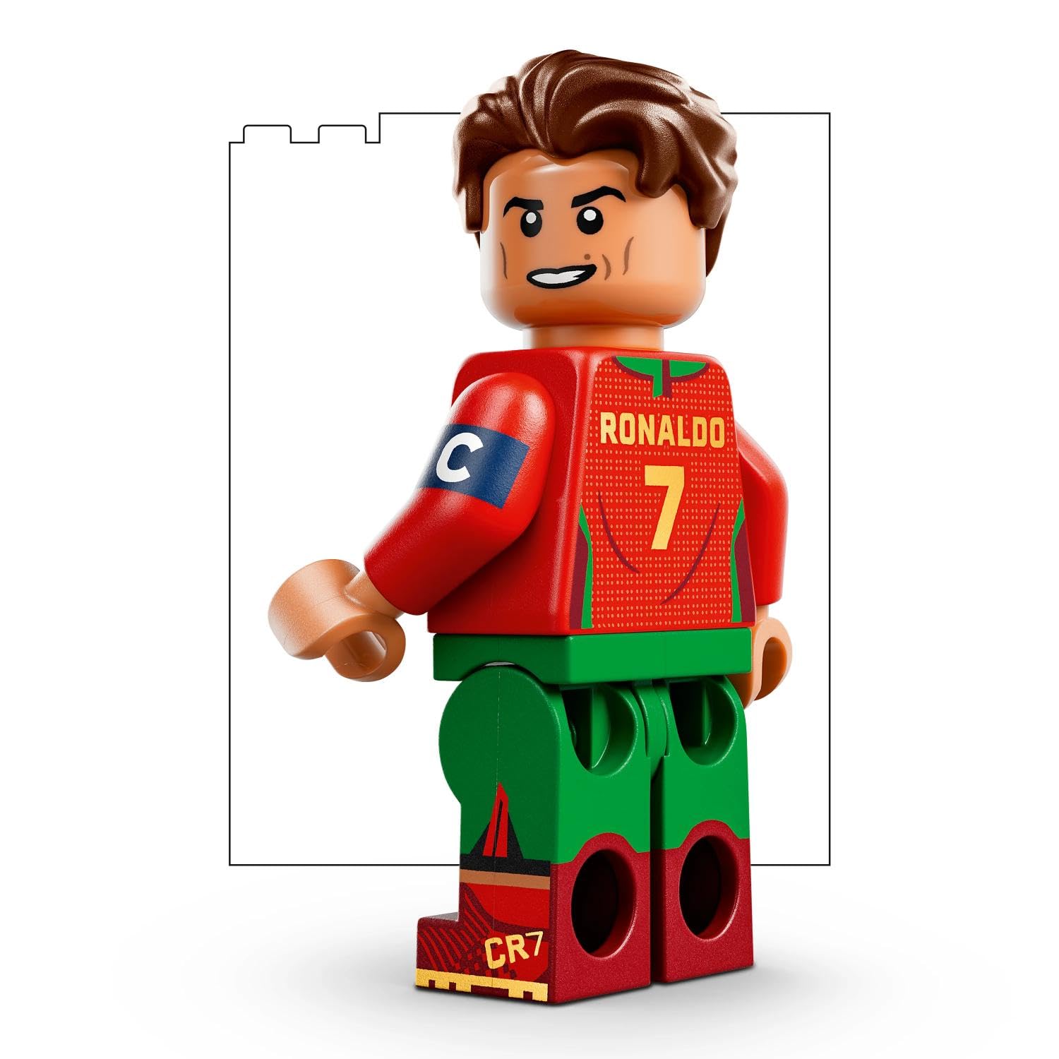 LEGO Editions Cristiano Ronaldo - Fußball-Highlights Spielzeug - 3D Modellbau mit Minifigur zum Sammeln - Kinderzimmer Deko - Geschenk für Jungen, Mädchen ab 10 Jahren und erwachsene Sportfans - 43012