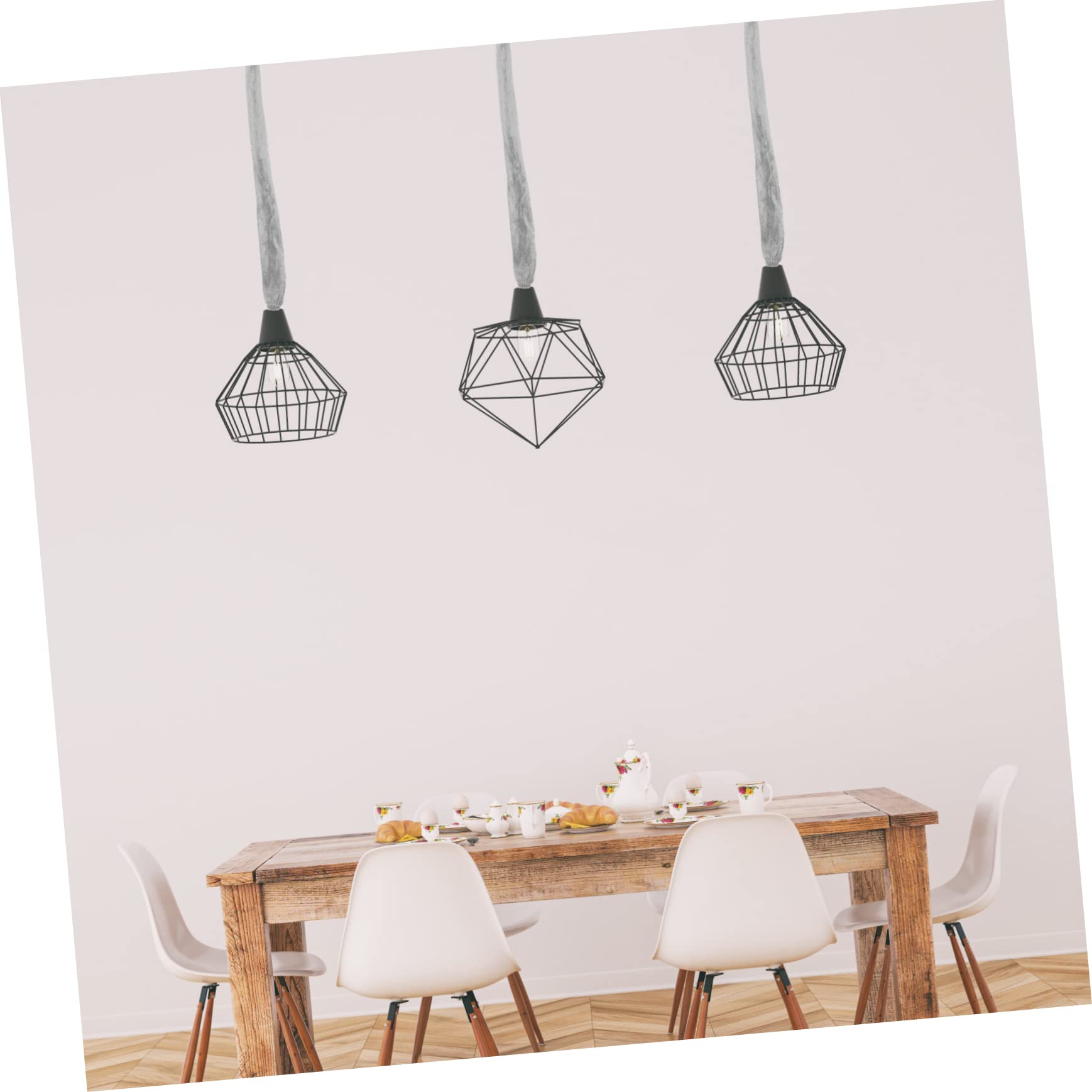 SAFIGLE 4 Pièces Cache-chaîne Pour Luminaire Gris Housse Décorative