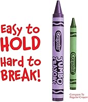 Vista 7 de Crayola Jumbo Crayons Classpack (200ct), Large Toddler Crayons, Bulk School Supplies, Essential Preschool & Kindergarten Art Supplies for Teachers