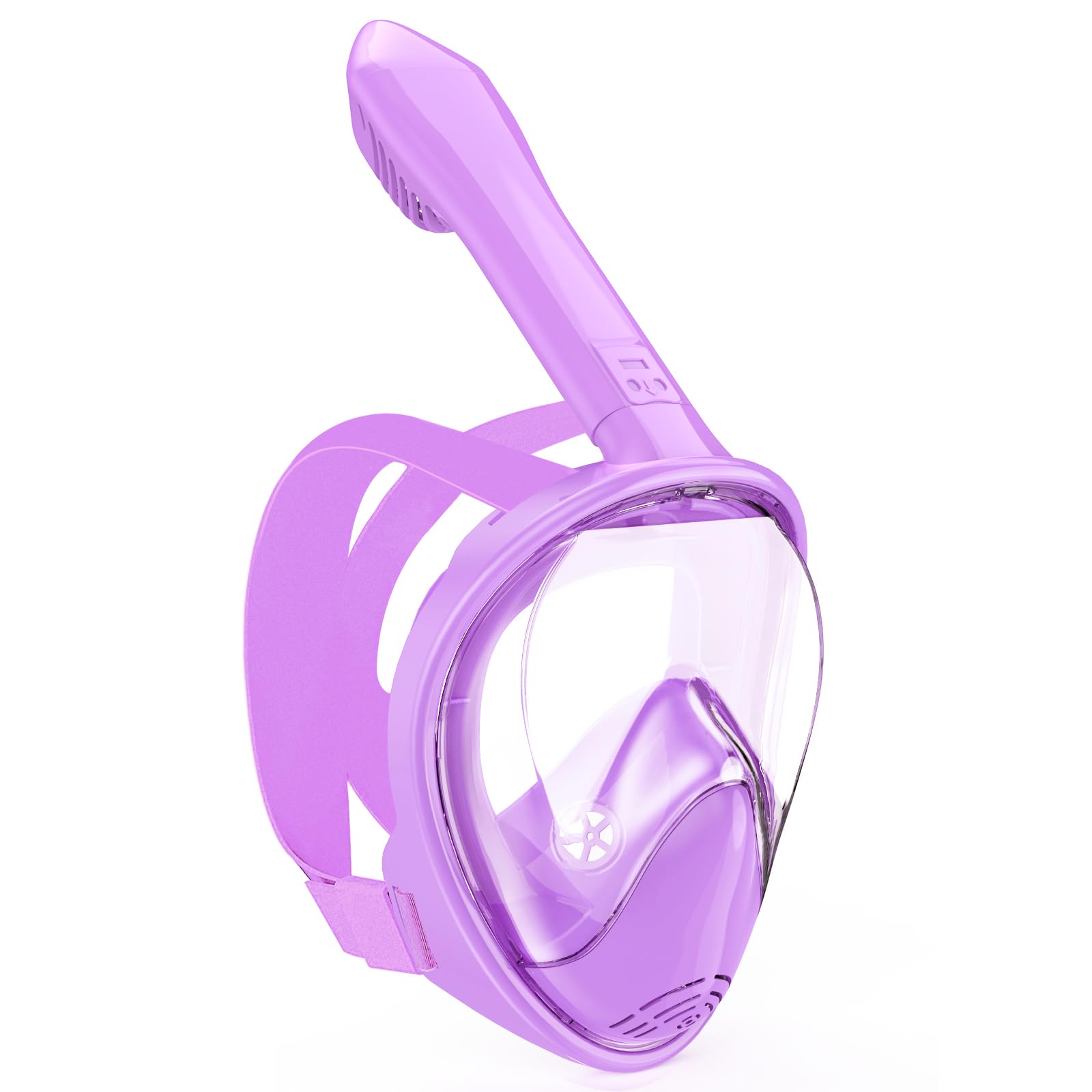 Kids Snorkel Mask Full Face, Snorkeling Gear for Kids with Camera Mount, 180 Degree Panoramic View Snorkeling Set Anti-Fog Anti-Leak