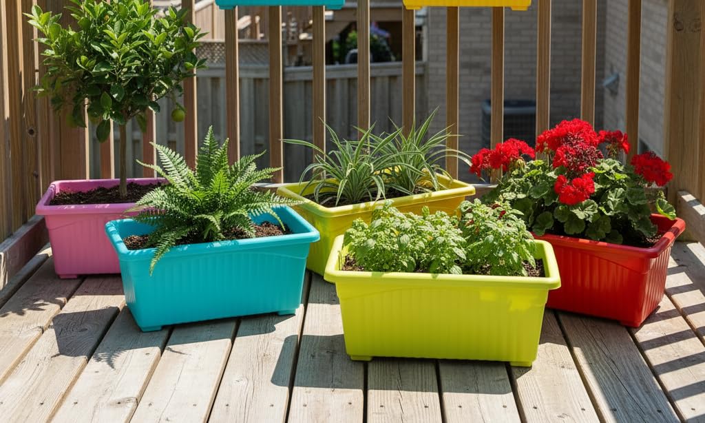 Go Hooked Tower Pots - 4 Pack, Indoor Outdoor Planters -22 Go Hooked Tower Pots - 4 Pack, Indoor Outdoor Planters -22