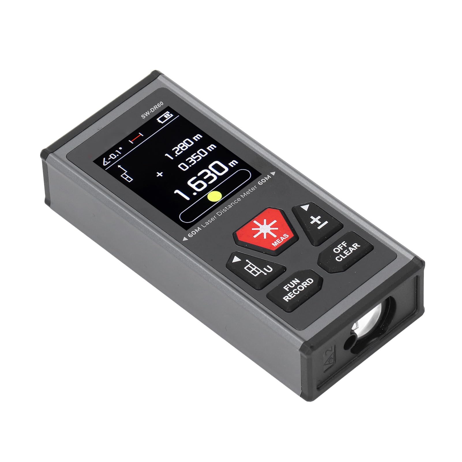 ViaGasaFamido Misuratore di Distanza Bilaterale, Strumento di Misurazione Ricaricabile Tramite USB, Doppio Telemetro, Misurazioni Accurate per Uso Professionale e Fai-da-te