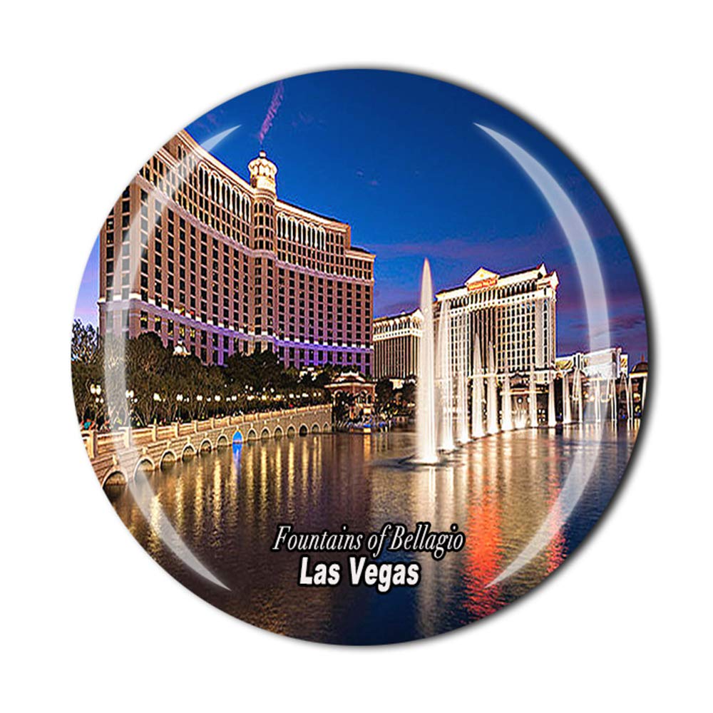 Muyu Magnet Las Vegas Nevada Fountains Of Bellagio Las Vegas Usa Fridge Magnet Souvenir Gift Refrigerator Magnetic Sticker