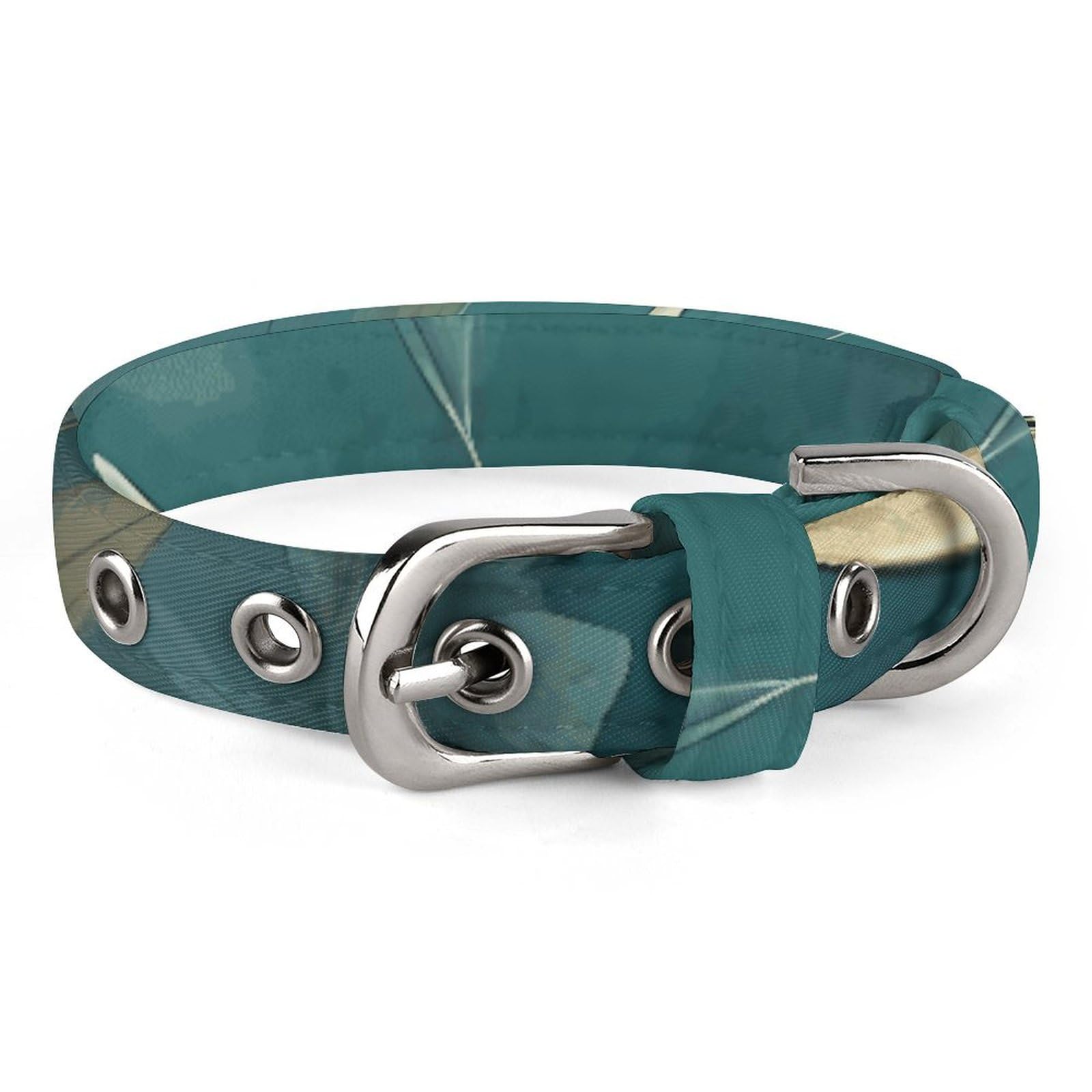 Collier pour chien feuilles aquarelle ajustable petit moyen chien