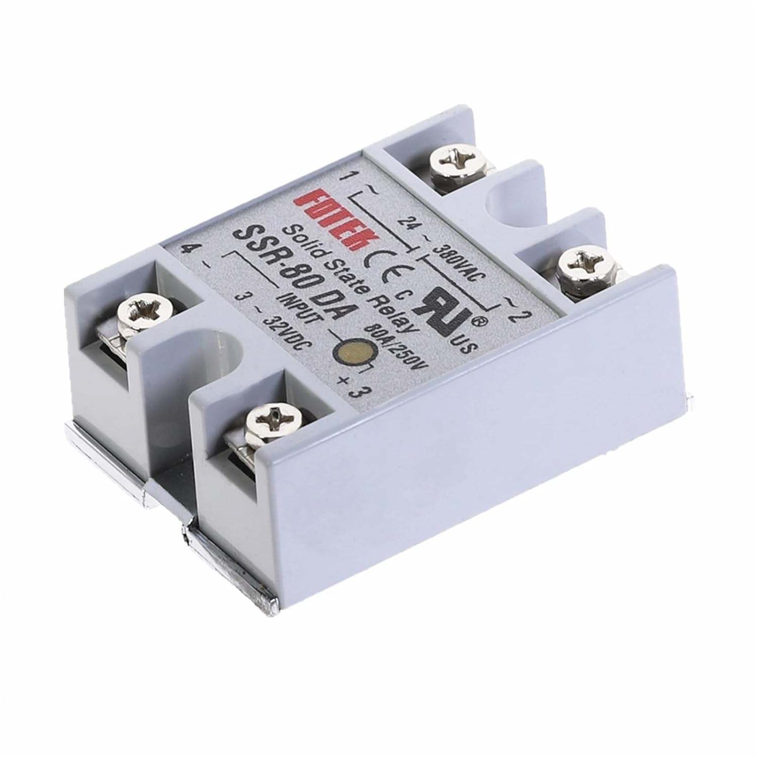 10pcs Solid State Relay SSR-80DA 80A Actually 3-32V DC to 24-380V AC SSR 80DA Relay Solid State Resistance Regulator