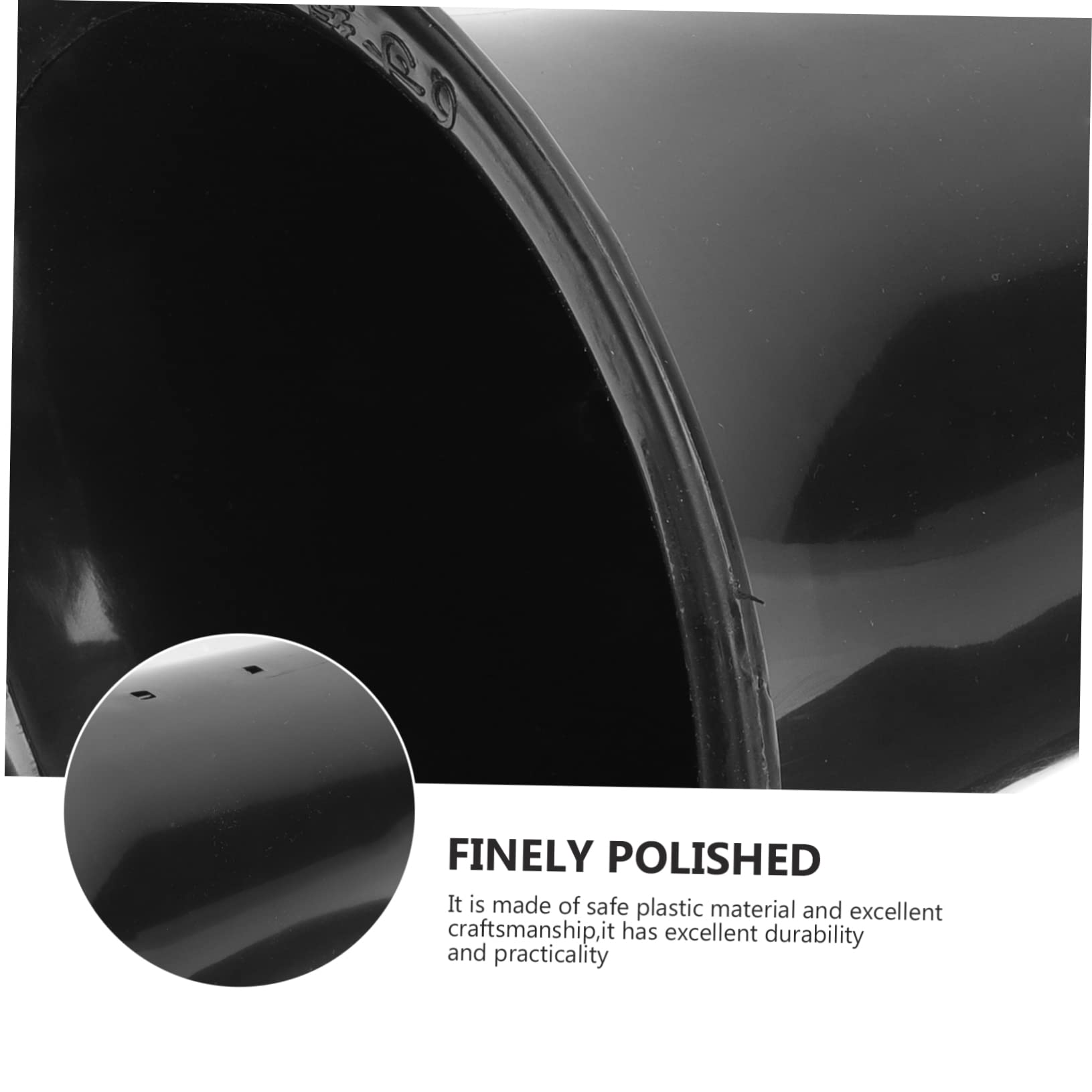 HEMOTON Pots pour Orchidées Contrôle des Racines Lot de 10 en Plastique Noir Hauteurs Augmentées Design Simple et Résistant pour Plantes D'intérieur