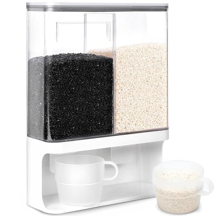 Buy Conworld Rice Dispenser countertop (hold 7 lbs rice), Wall Mounted