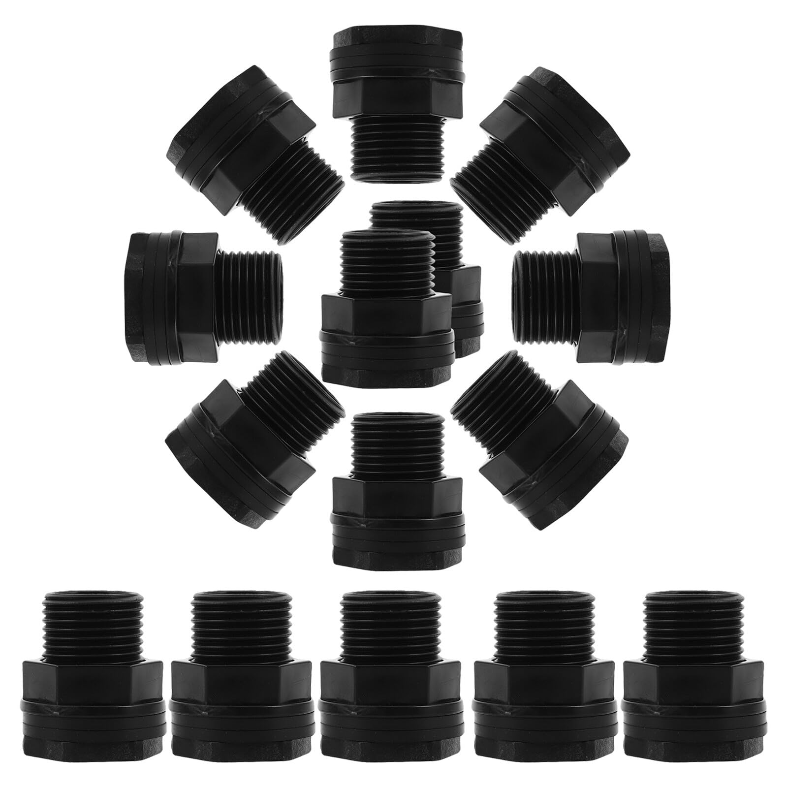 Adaptateur NPT x GHT pour raccord de tuyau de jardin en plastique résistant 15 pièces