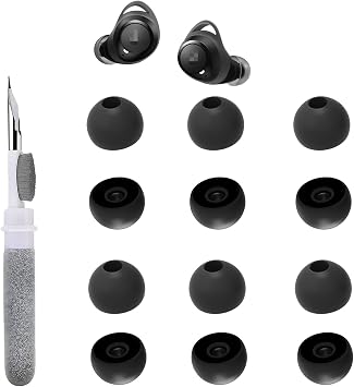 6 Pairs Replacement Earbud Tips Compatible with Soundcore Liberty 4 Pro/U2i/P40i/A20i/X10/P30i/Life A1 Wireless Earbuds Silicone Ear Tips, Fits in Case, S Size, with 3-in-1 Cleaner Kit