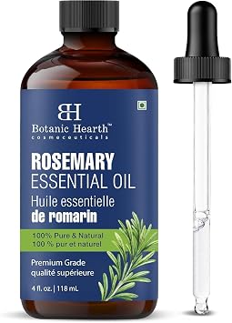 Botanic Hearth 100% Pure and Natural Rosemary Essential - 4 Fl Oz