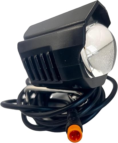 Faro eléctrico plegable para bicicleta de 3 pines, conector macho universal de 36 V a 48 V, luz delantera para bicicleta de montaña eléctrica con