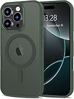 Vista 252 de Anuck - Funda magnética para iPhone 11 compatible con MagSafe, carcasa trasera mate translúcida dura, borde de TPU, delgada, resistente a impactos