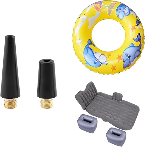 Miniatura 6 de Kit de aguja de bomba de bola de repuesto para inflador de neumáticos portátil, adaptador de inflado de aire de compresor, kit adaptador de boquilla