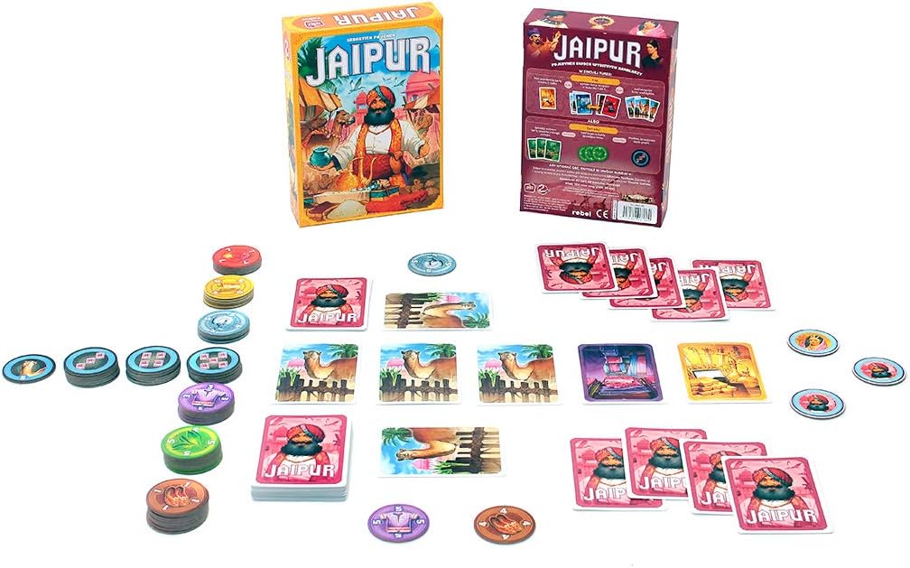 Asmodee Rebel Jaipur (New Edition) Board Game Card Game for 2 Players Age 10+ Playing Time 30+ Minutes