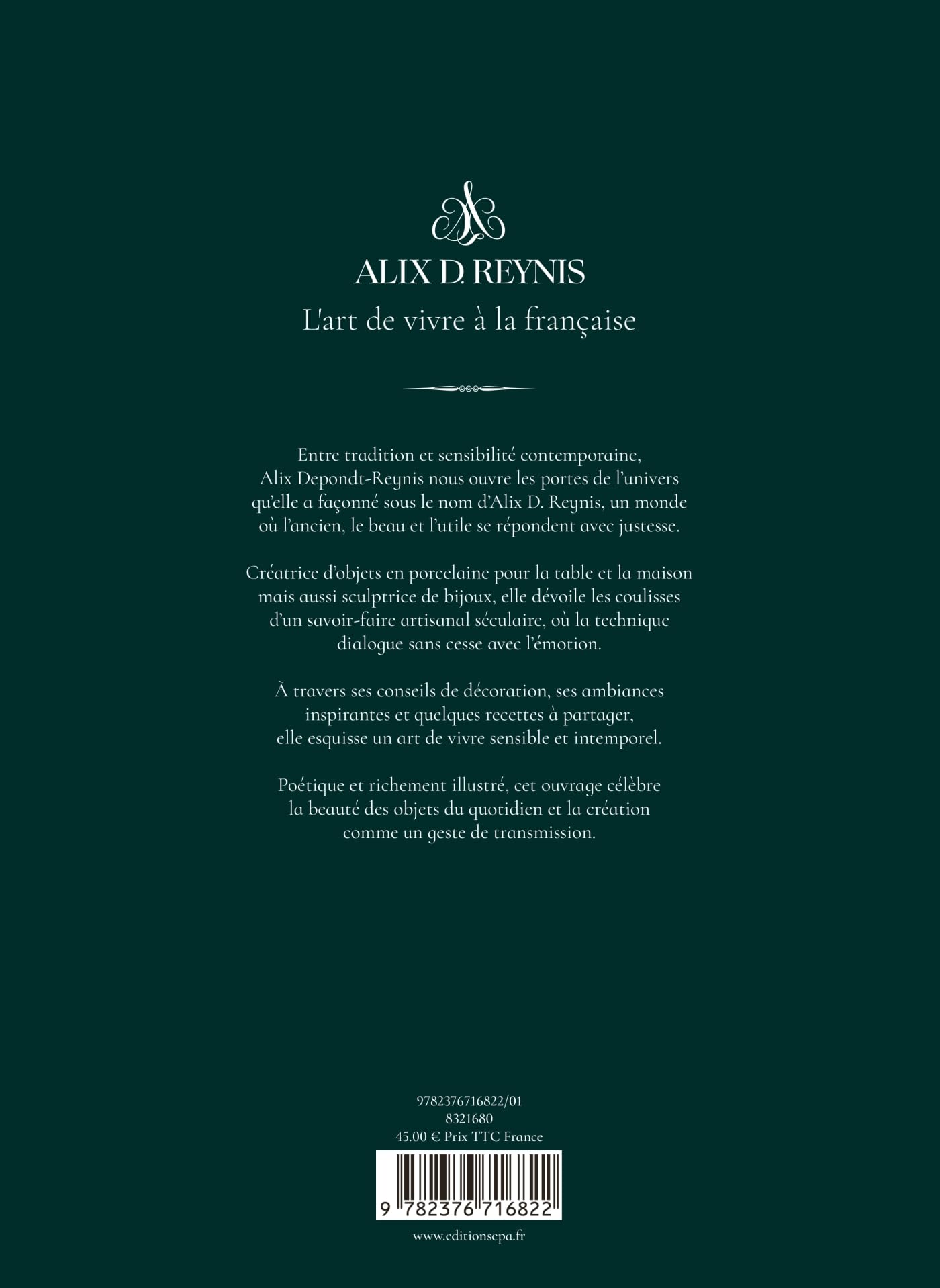 Alix D. Reynis: L'art de vivre à la française