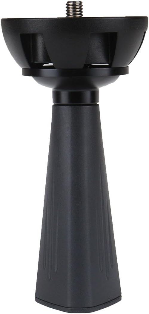 Cayer BL75 75mm Half Ball Bowl Adapter with Short Tie Down Handle 3/8" Screws Mount on Tripod Fluid Head for DSLR SLR Camera Video Rig