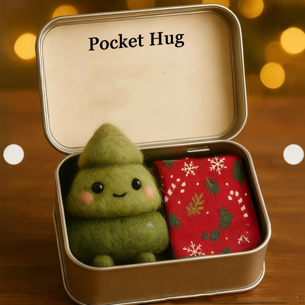 Holiday Season Cloth Hug Gift Bag Multipurpose Decoration Seasonal Ornament for Festival Event and Present Exchange image 2