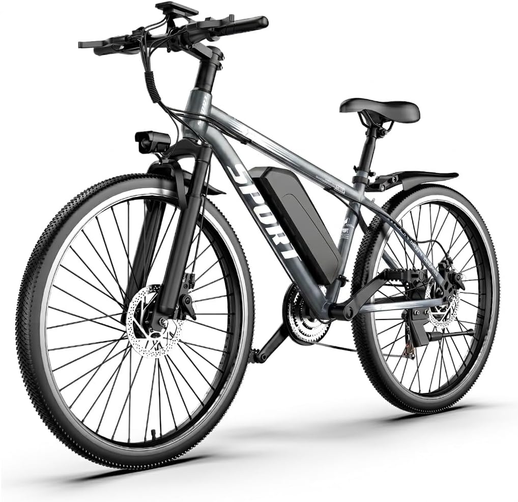 ASKGO Electric Bike for Adults, 1500W Peak Mountain Ebike with 25 MPH, 65 Miles Range, 48V 10.4Ah Removable Battery Ebike, 26" Electric Bicycle for Commute