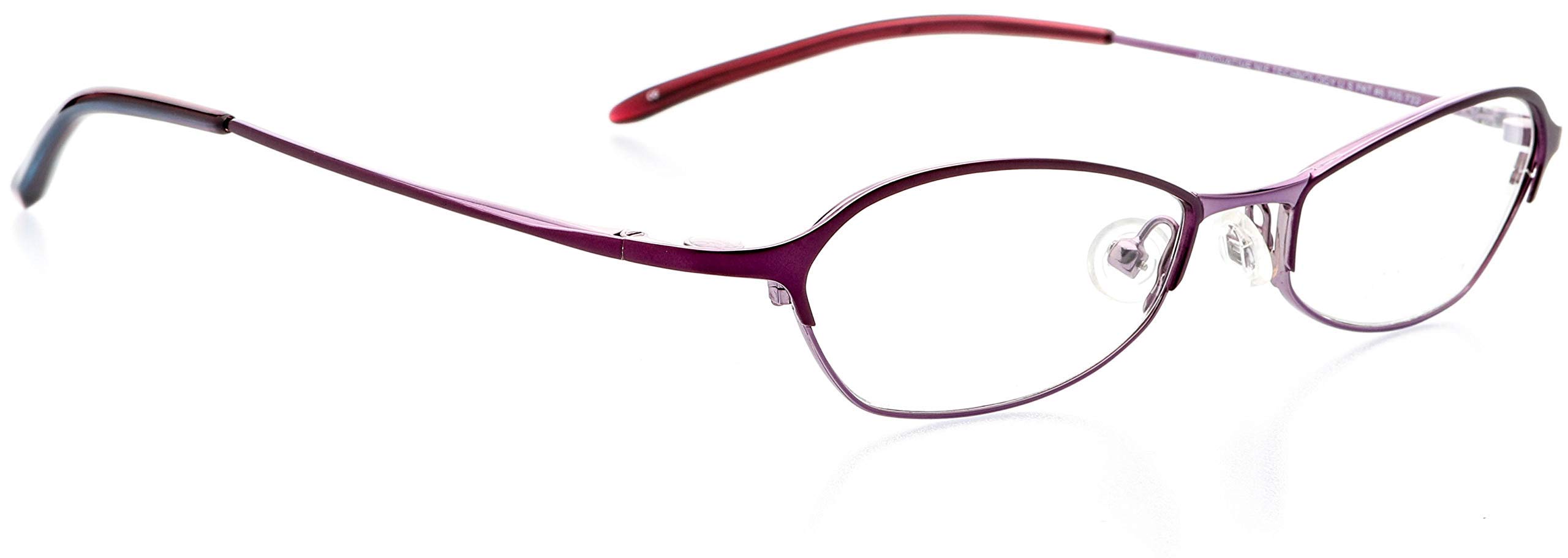 Optical Eyewear with Magnetic Clip-On Sunglass - Geometric Oval Shape, Metal Full Rim Frame