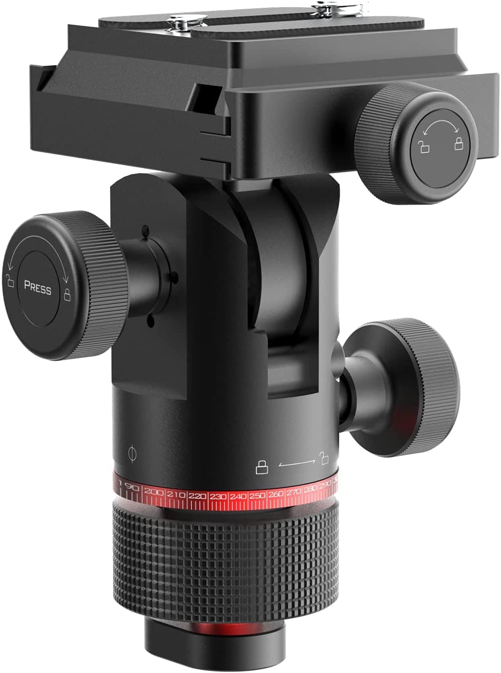 Amazon.com : MOZA Huaye Slypod E Monopod Head Pan and Tilt Head 