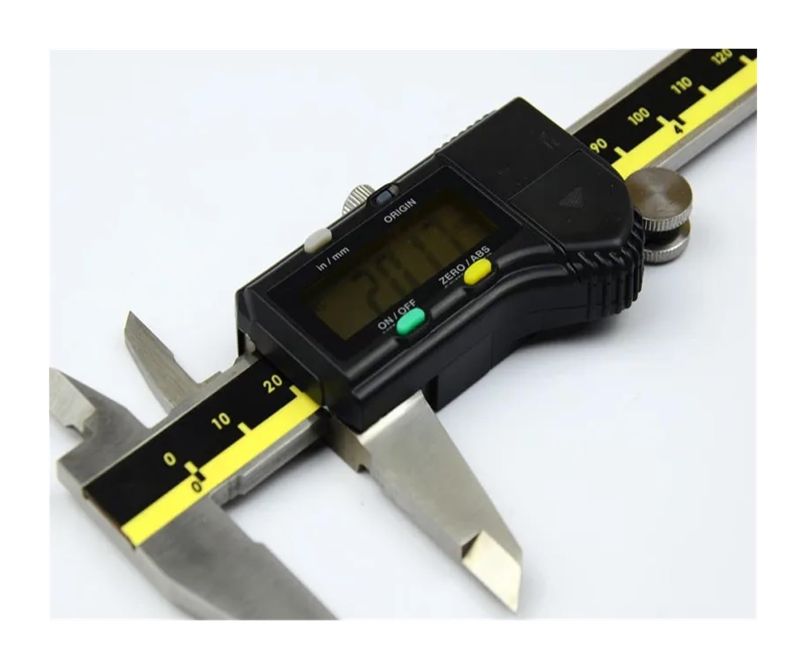 Mikrometr, 150mm 200mm 300mm Origin Mode Suwmiarka cyfrowa ze stali nierdzewnej Elektroniczna suwmiarka Mikrometr +Bo do gospodarstwa domowego(0-300mm 12inch)