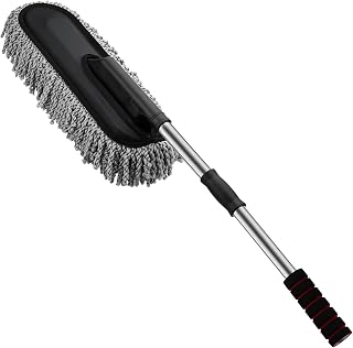 Microfiber Flexible Duster for Car Wash | Scratch & Lint-Free Auto Detailing Tool | Expandable Handle, 2X Better Cleaning... Price In India