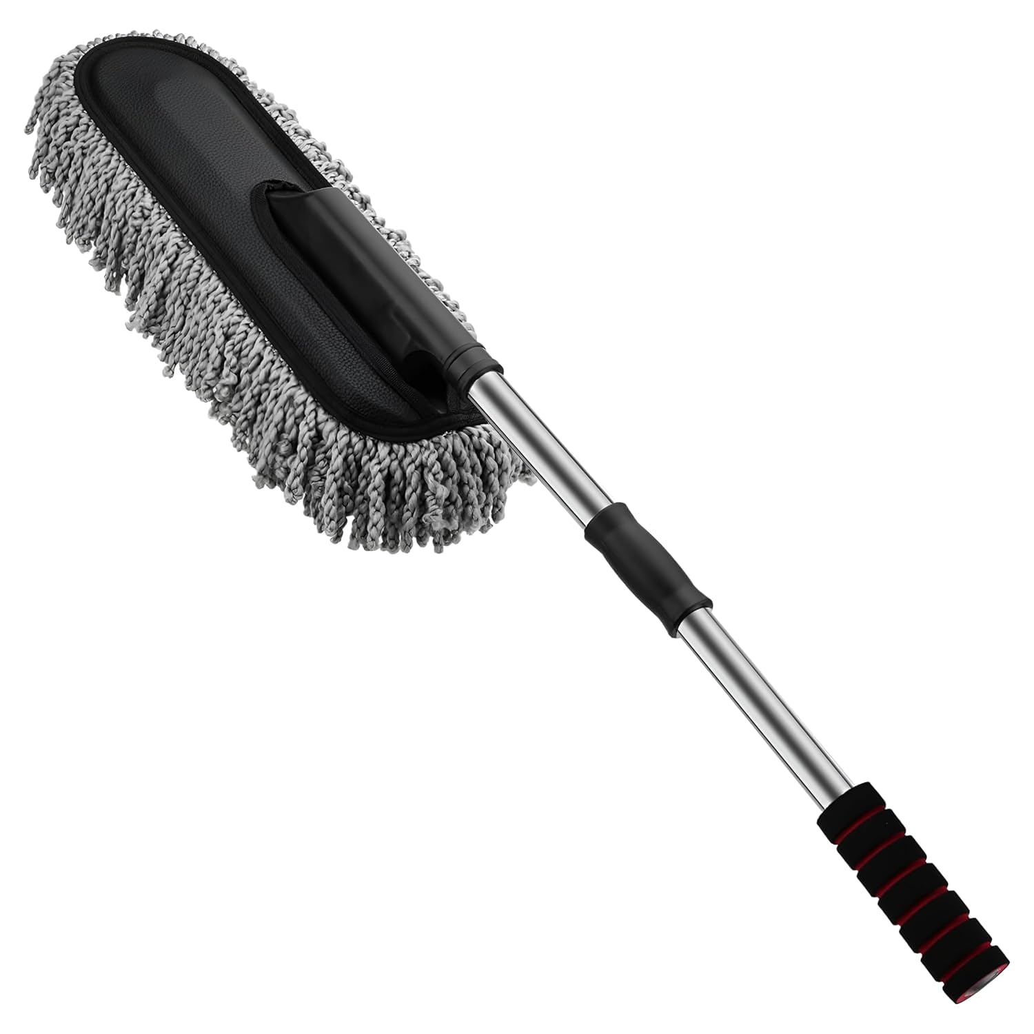 Microfiber Flexible Duster for Car Wash | Scratch & Lint-Free Auto Detailing Tool | Expandable Handle, 2X Better Cleaning...