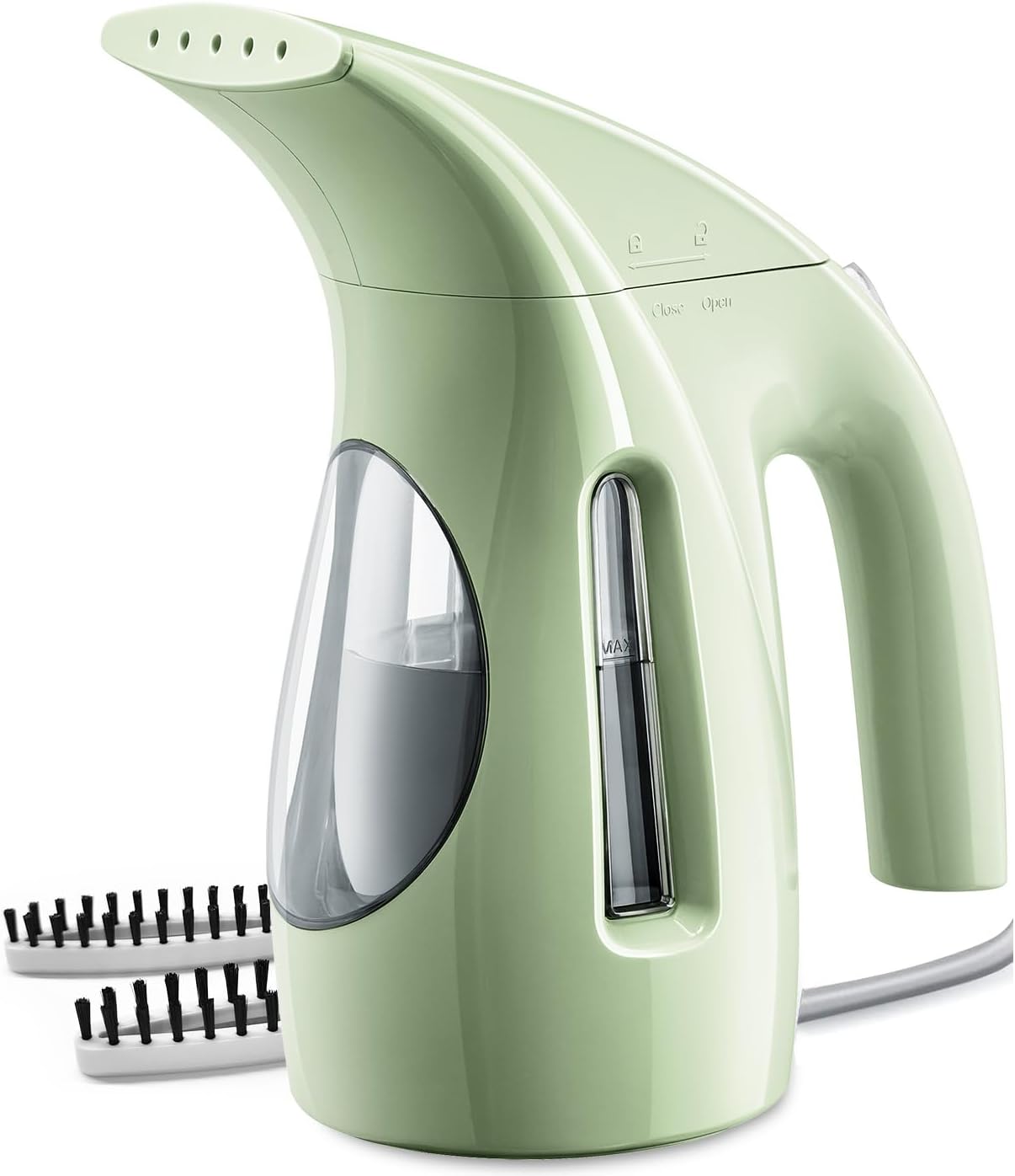 HiLIFE Steamer for Clothes, Portable Handheld Design, 240ml Big Capacity, 700W, Strong Penetrating Steam, Removes Wrinkle, for Home, Office and Travel(ONLY FOR 120V)(Green)