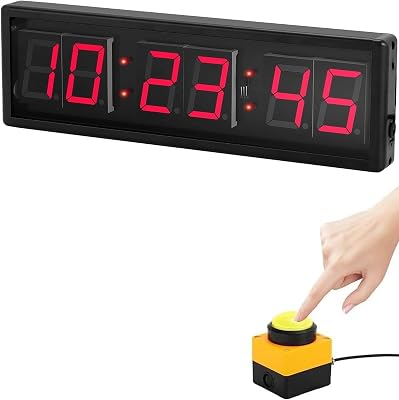 Minuteur Chronomètre Compte à Rebours Numérique LED CHEETIE CT03 CT04 de Remplacement pour Gymnastique et Course avec Télécommande IR Minuteur Chronomètre Compte à Rebours Numérique LED CHEETIE CT03 CT04 de Remplacement pour Gymnastique et Course avec Télécommande IR