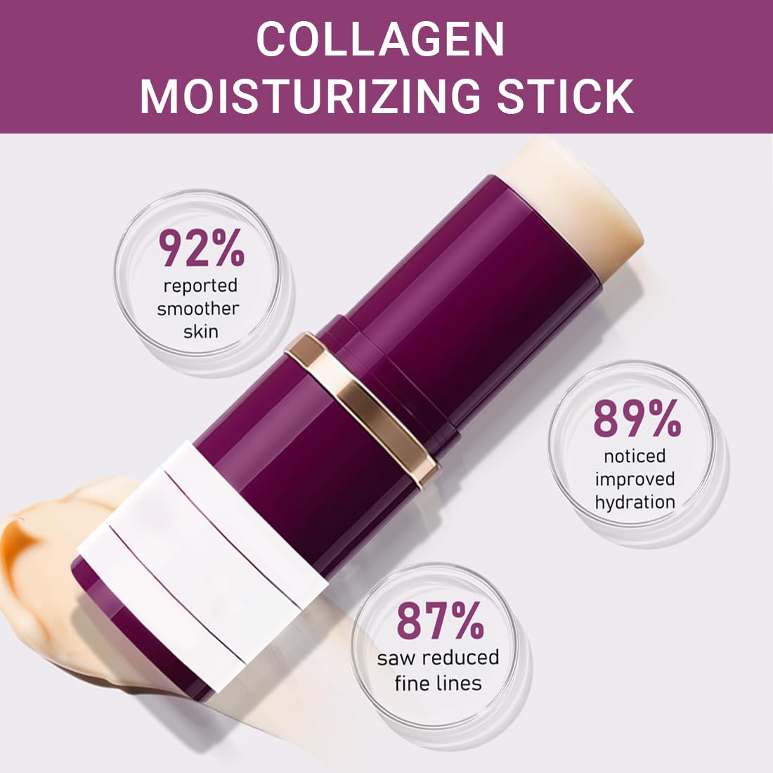 2 Pezzi Calcium volume multi balm, Crema collo, Crema di calcio anti-invecchiamento, anti rughe, adatto per gli occhi, il viso, il collo（9g）, B