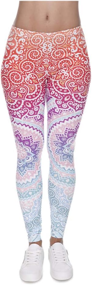 Womens Fashion 3D Printed Leggings Light Soft Yoga Workout Leggings Pants