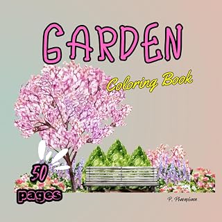 GARDEN: Coloring Book for Adults: 50 Relaxing Nature-Themed Pages | 8.5×8.5 Inch Premium Paper | Stress Relief and Creative Gift for Women and Men"
