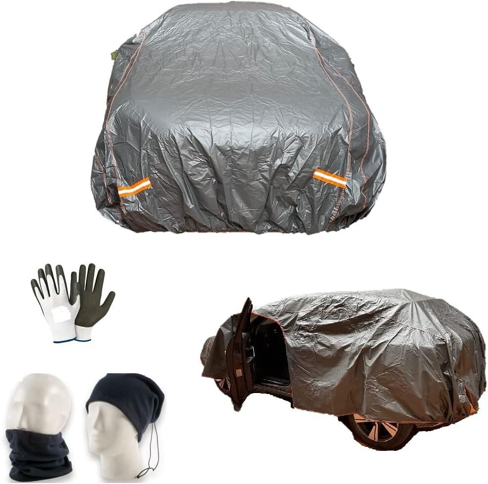 COMPATIBLE WITH VOLVO XC40 T4 Geartronic Inscription CAR COVER FELPATO ANTI-FANDINE WATERPROOF FLUO ADHESIVE INSERTS FOR CAR ANTI-FROG PROTECTION, MOLD, WIND 482X196X140