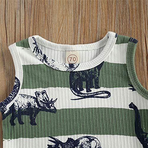 Image of 2Pcs Baby Boys Summer Clothing Sets Cute Letters Print Sleeveless Tank Tops T-Shirt+Palm Shorts Outfits