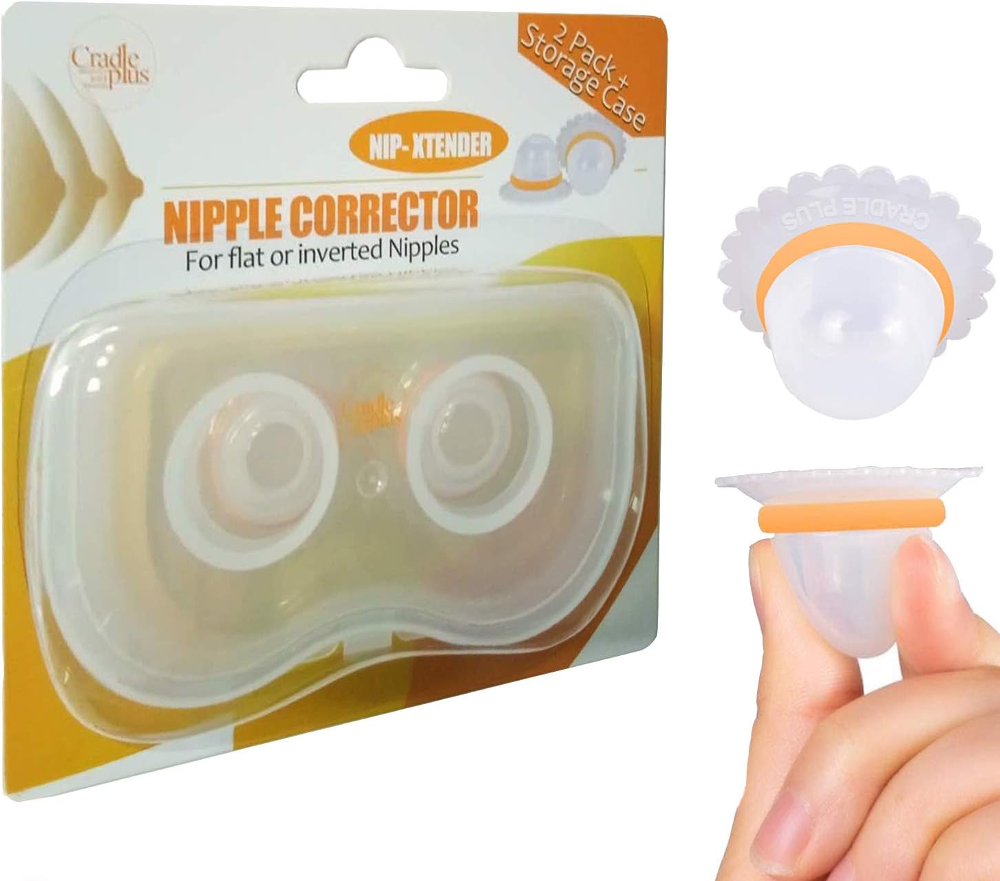 NipXtender by Cradle Plus Nipple Puller or Extender for Flat,Shy or