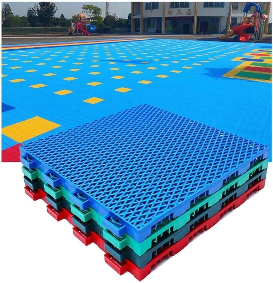 Suelo deportivo para bricolaje y baldosas entrelazadas modulares para voleibol en exteriores
