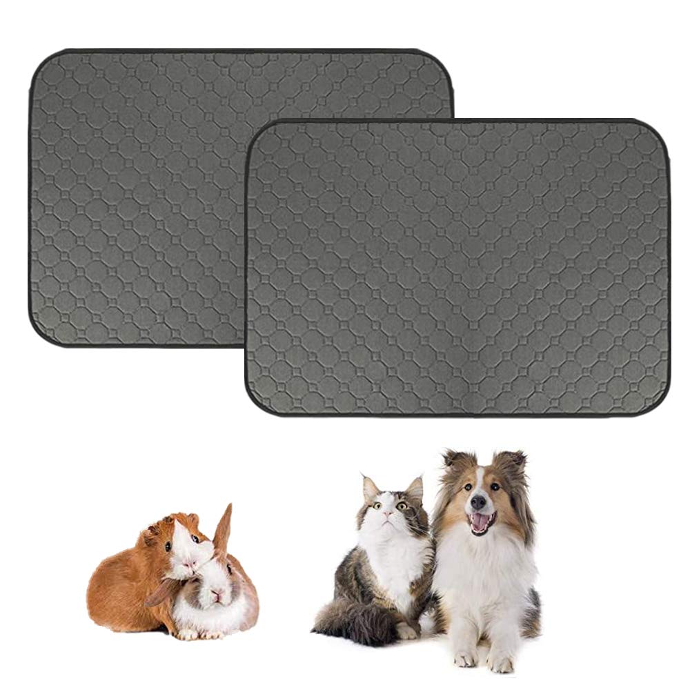 Meerschweinchen-Fleece-Käfigeinlagen, waschbar, wasserdicht, wiederverwendbar, für Hunde und Katzen, rutschfest, für kleine Tiere, 71,1 x 101,6 cm, Größe L, 2 Stück