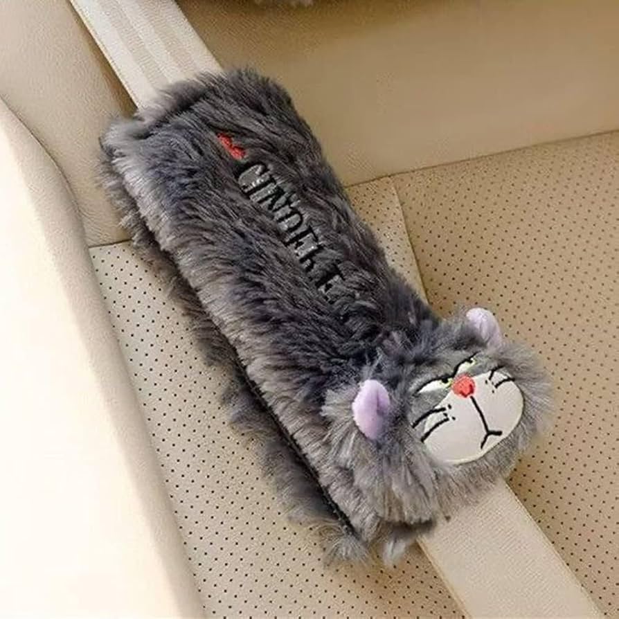 Amazon.co.jp: 車クッション シートベルトカバー ルシファー 猫 【 腰