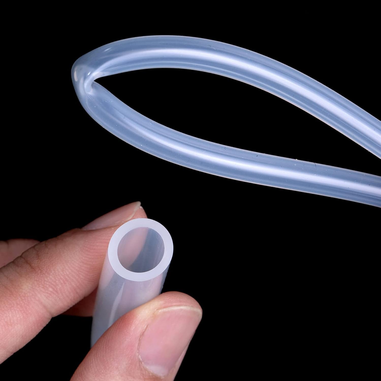 Food Grade Silicon Tubing Hose - 1/4" ID x 3/8" OD 50 Feet High Temp Pure Silicone Hose, Flexible Silicone Rubber Tube For Home Brewing Pump Transfer Winemaking, Kegerator,Aquaponics