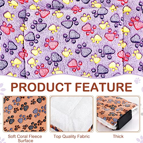 Haull 4 Pcs Waterproof Guinea Pig Bedding Soft Dog Cat Bed Mat Guinea Pig Fleece Cage Liner Reversible Animal Pee Pad Thickened Hamster Cozy Dog Bed Mat Washable For Animals (13 X 10 Inch) #TOP2