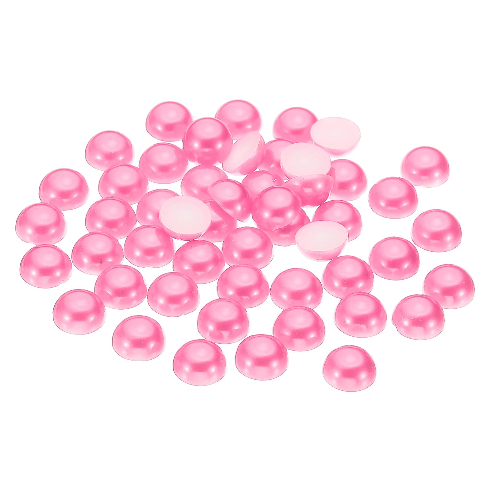 PATIKIL 200Pcs Flatback Pearls Beads for Crafting 12mm Half Round Resin Beads Flatback Pearls for Nail Charms Handmade Phone Case Embellishment
