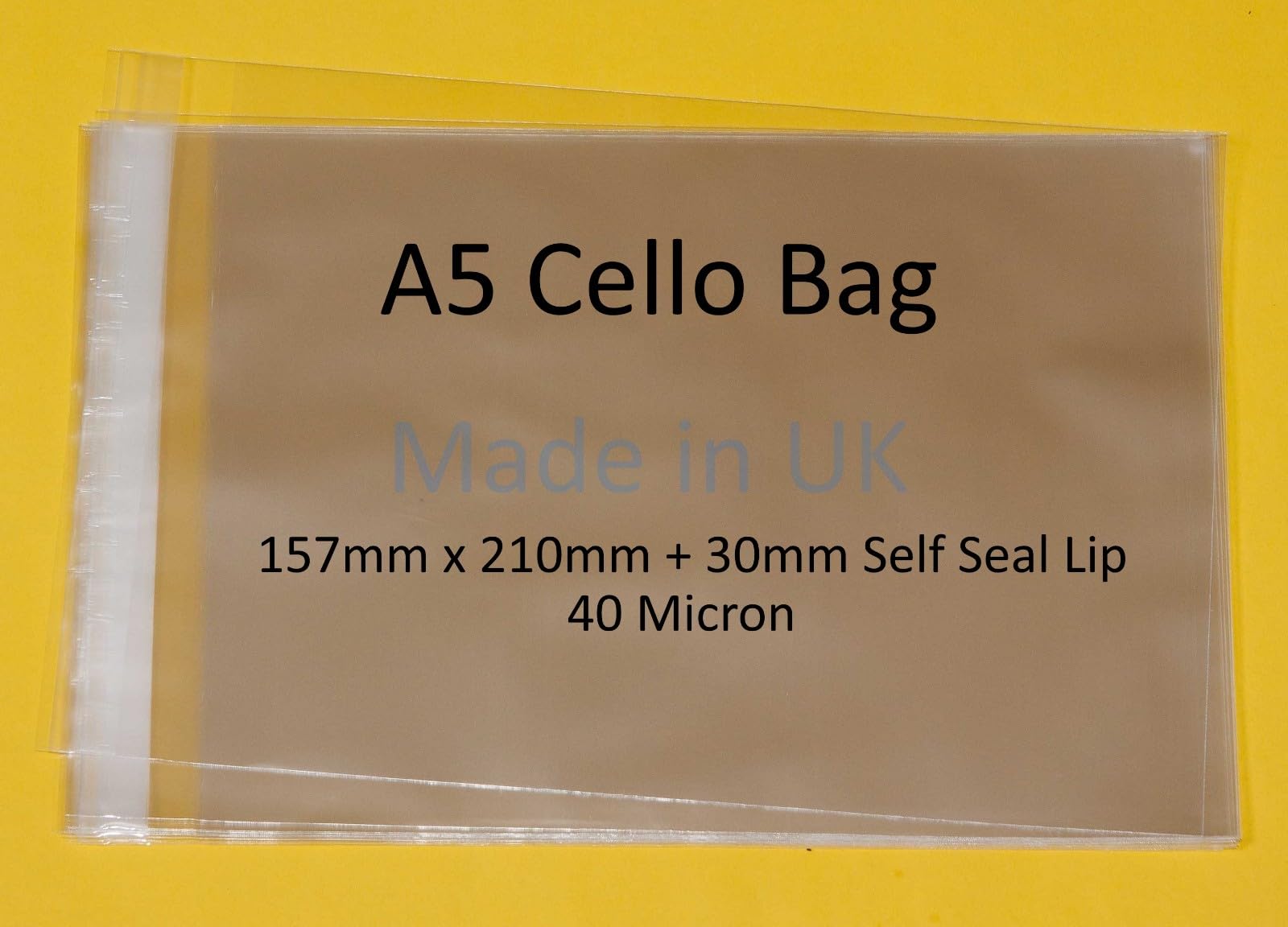 celloexpress Lot de 500 sachets en cellophane A5 - 157 mm x 210 mm