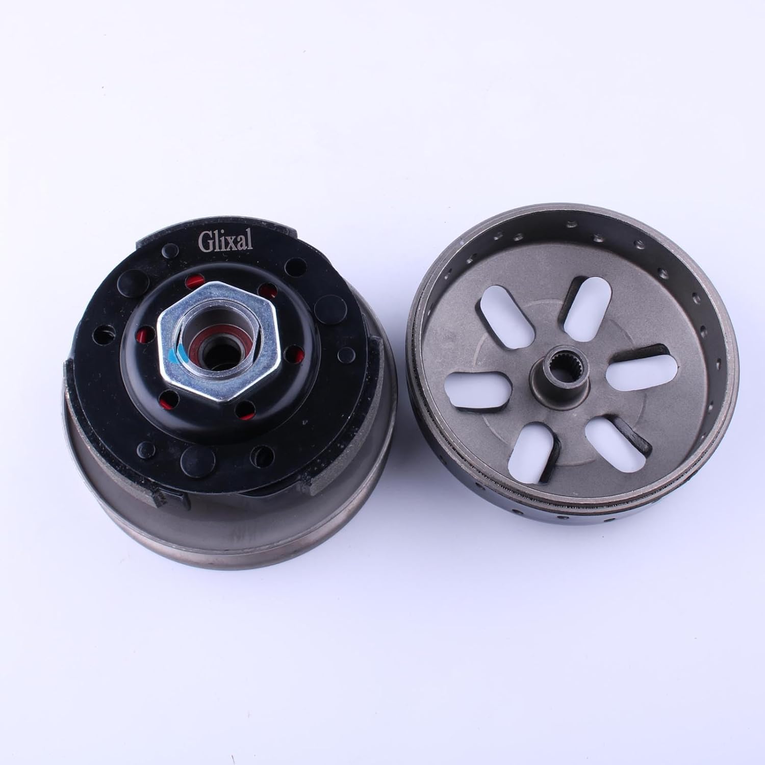 Glixal High Performance Racing Clutch Assy with Clutch Bell for GY6 49cc 50cc 139QMA 139QMB Engine Scooter Moped ATV Go-Kart