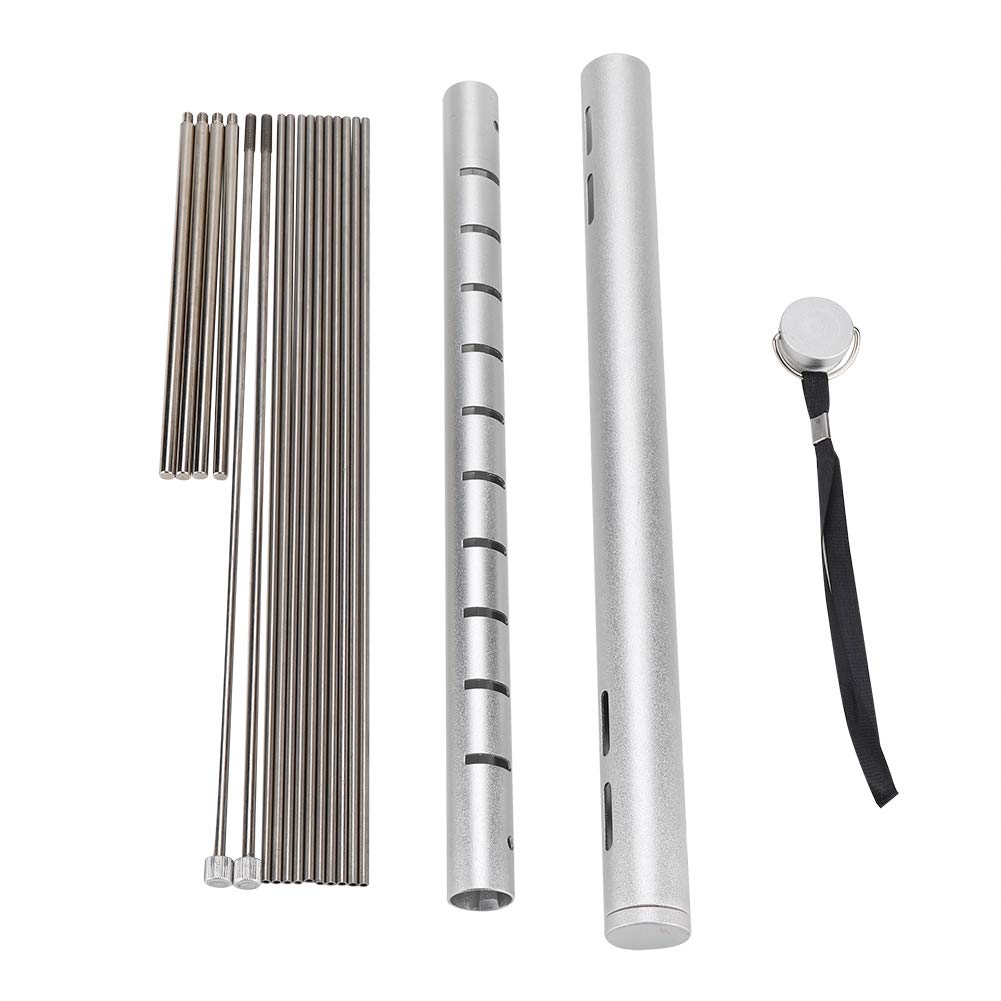 lyrlody Parrilla para Acampar, Parrilla de Barbacoa Plegable de Acero Inoxidable