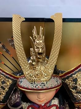 ●五月人形セット●　出世鎧着武者　子供大将　かがり火付き（電気付き） Amazon | 子供大将飾 鎧兜 五月人形 鎧着武者人形 端午の節句